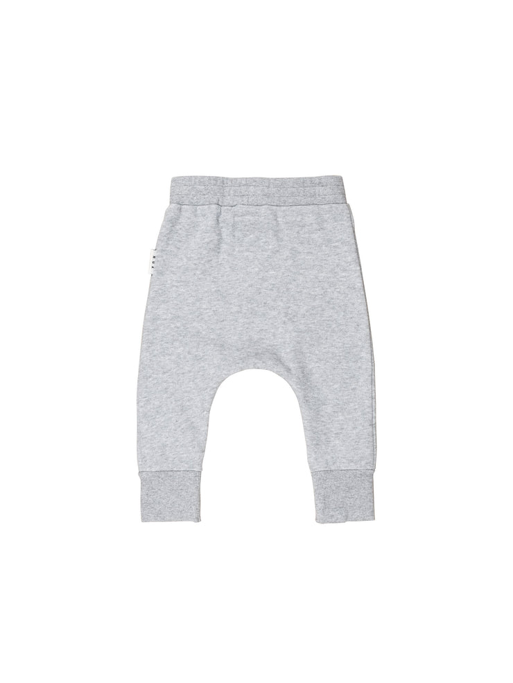 B-Ball Bear Knee Drop Crotch Pant - Grey Marle Was $65 Now