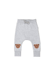 B-Ball Bear Knee Drop Crotch Pant - Grey Marle Was $65 Now