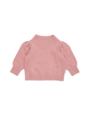 Sprinkles Knit Puff Jumper - Dusty Rose Was $95.90 NOW