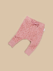 Dusty Rose Terry Drop Crotch Pants Was $45 Now