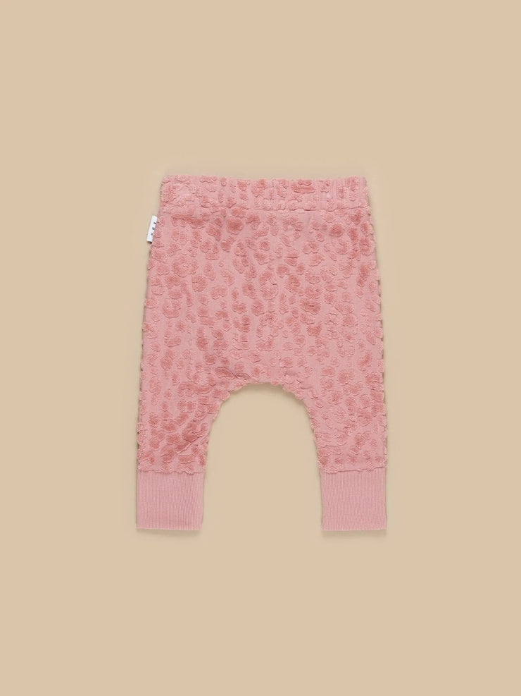 Dusty Rose Terry Drop Crotch Pants Was $45 Now