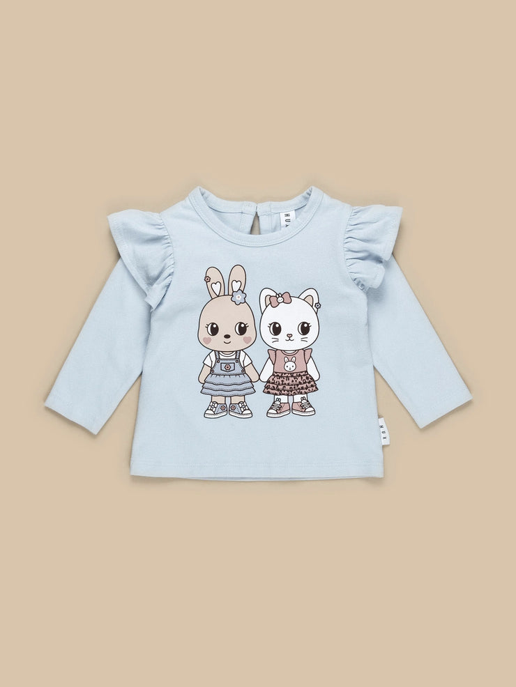 Fluffy Friends Frill Top - Frozen Was $55 Now