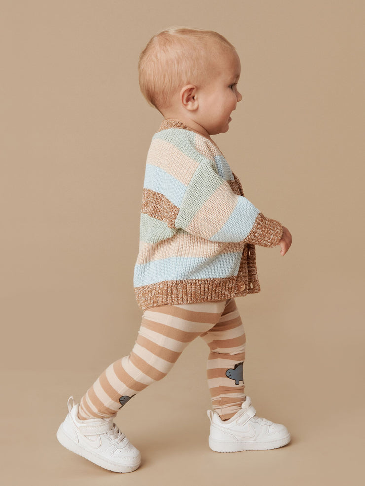 Multi Stripe Boxy Cardi - Multi Was $99 Now