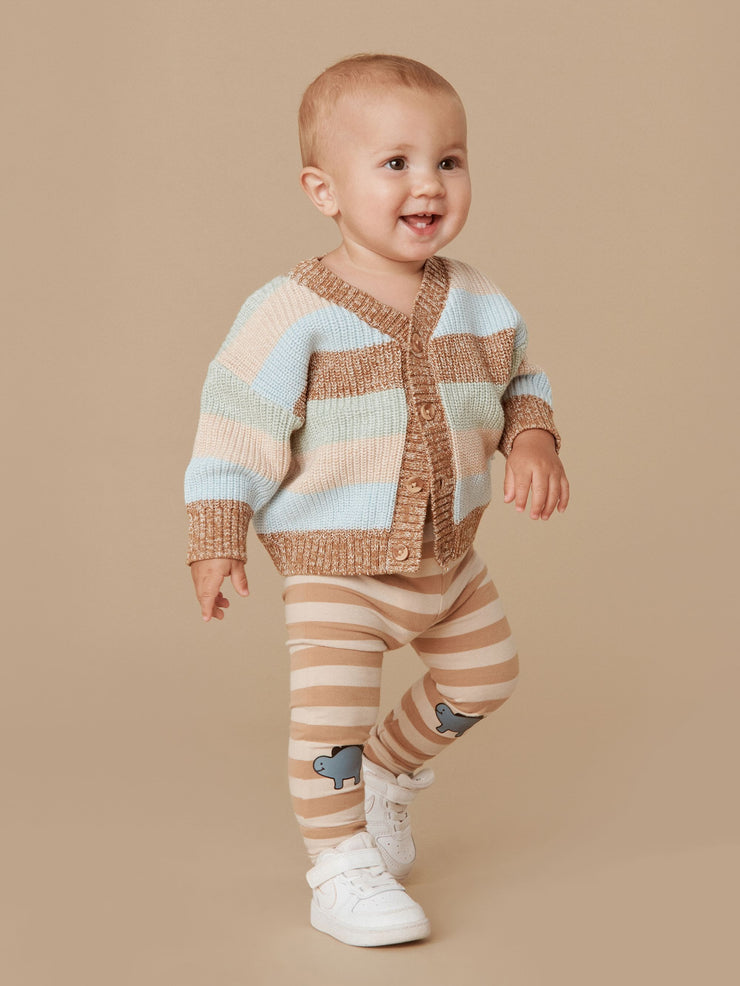 Multi Stripe Boxy Cardi - Multi Was $99 Now
