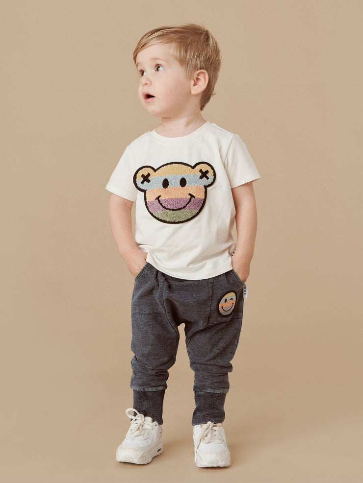 Rainbow Smile Bear T-Shirt - Almond Milk Was $65.90 NOW