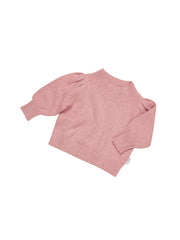 Sprinkles Knit Puff Jumper - Dusty Rose Was $95.90 NOW