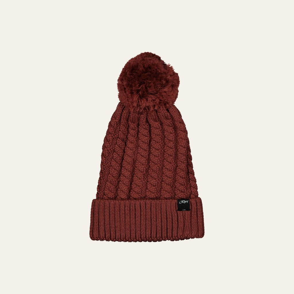 Little Flock of Horrors Merino Thick As Thieves Beanie - Currant Was $45