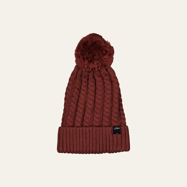 Little Flock of Horrors Merino Thick As Thieves Beanie - Currant Was $45