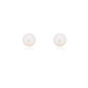 Sterling Silver 6mm Pearl Stud Earrings