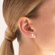 Sterling Silver 6mm Pearl Stud Earrings