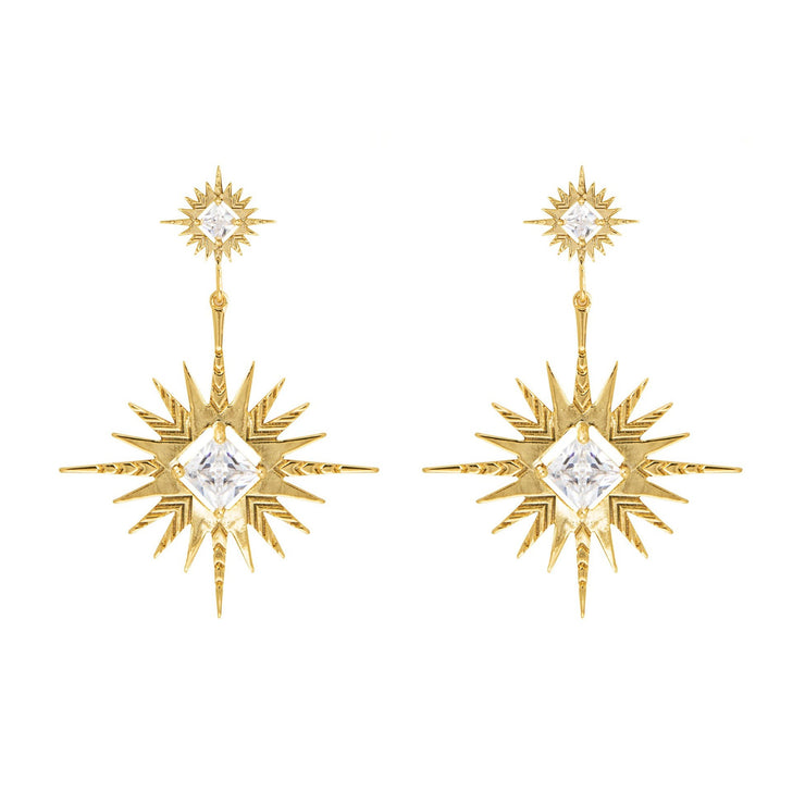 Dusting of Jewels - Solar Earrings