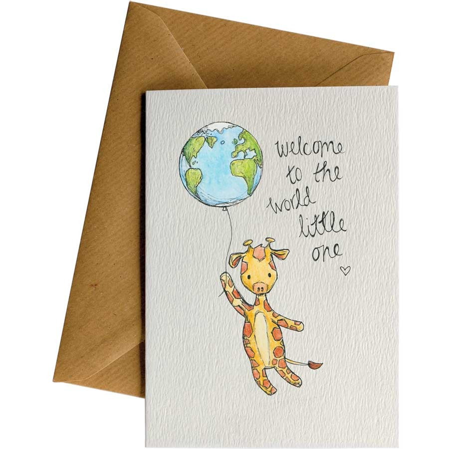 Welcome Giraffe Card