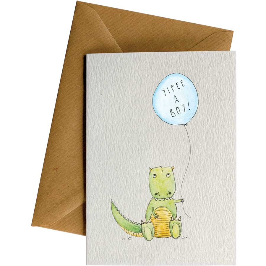 Yipee A Boy Card