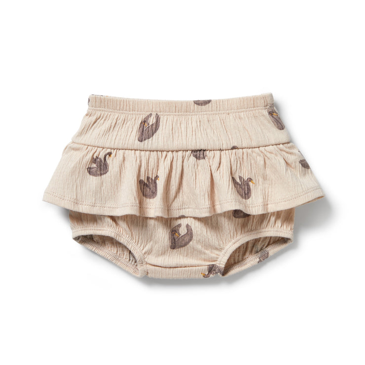 Crinkle Ruffle Nappy Pant - Little Swan Was $40 Now