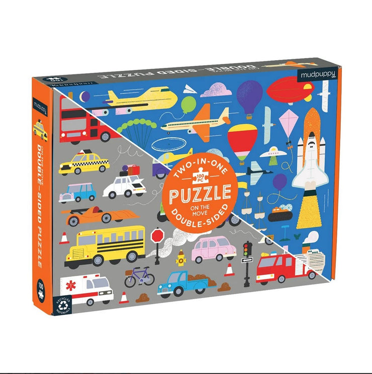 On The Move 100 Piece Double Sided Puzzle