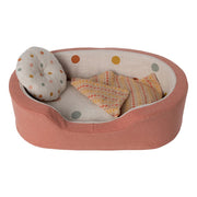 Maileg Dog Basket - Coral