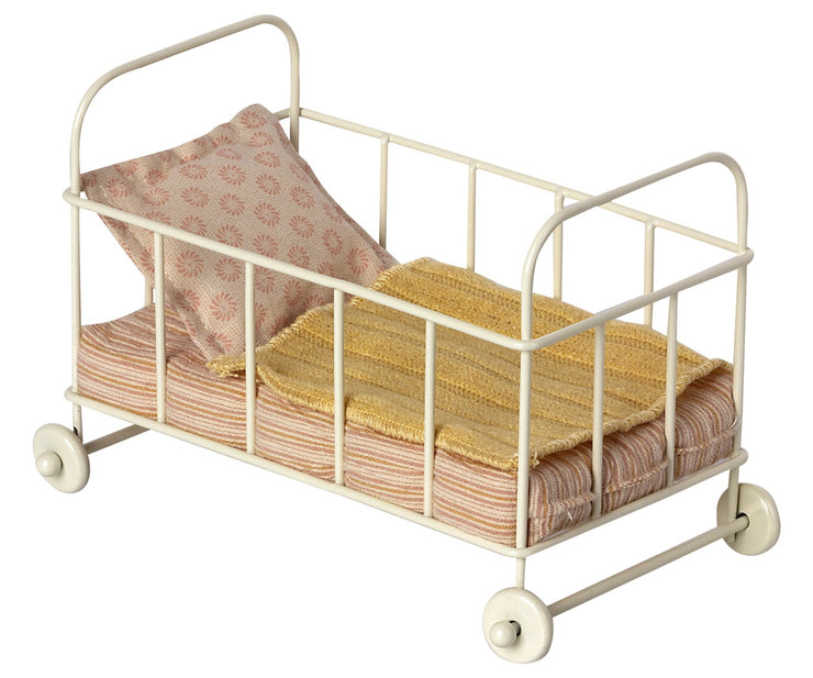 Maileg Cot Bed - Micro Rose