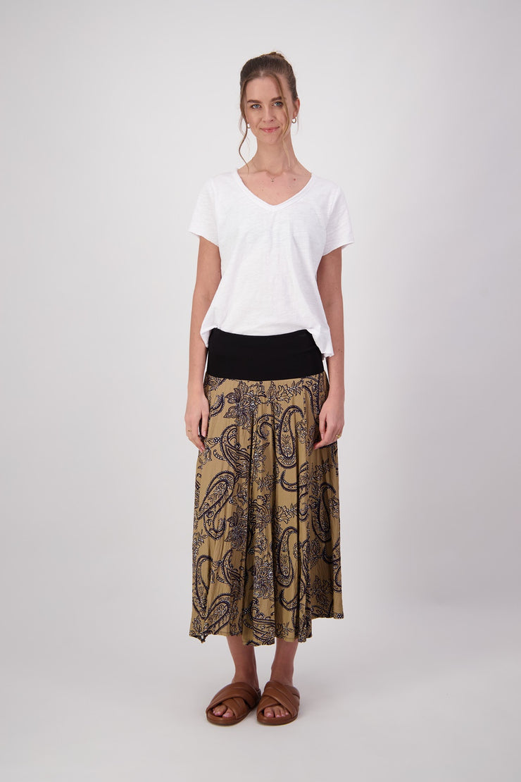 Marnie Skirt - Camel Paisley Was $329 Now