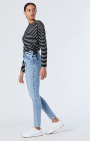 Scarlett Super Skinny High Rise Jeans - Lt Blue LA Vintage Last One Was $180 Now