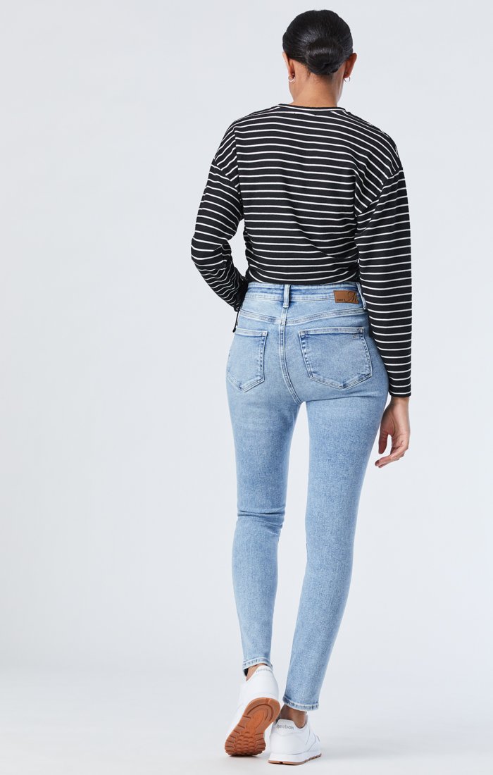 Scarlett Super Skinny High Rise - Lt Blue LA Vintage Last One Was $180 Now