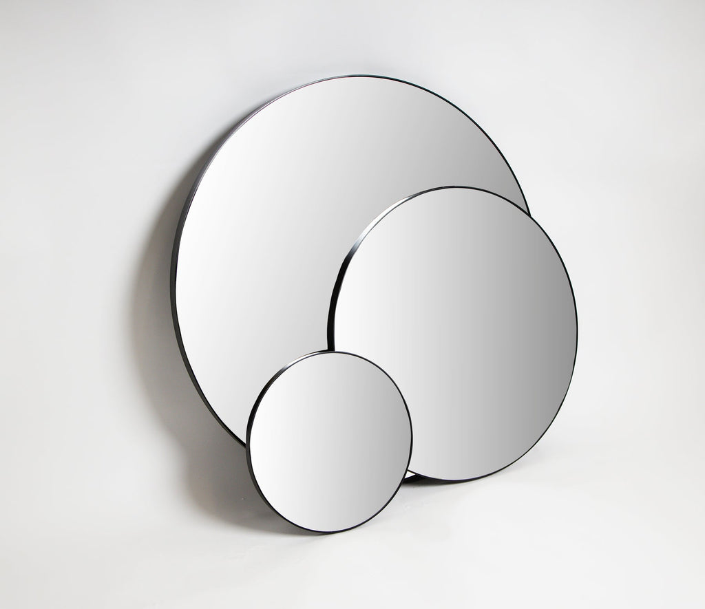 Black Round Framed Mirrors