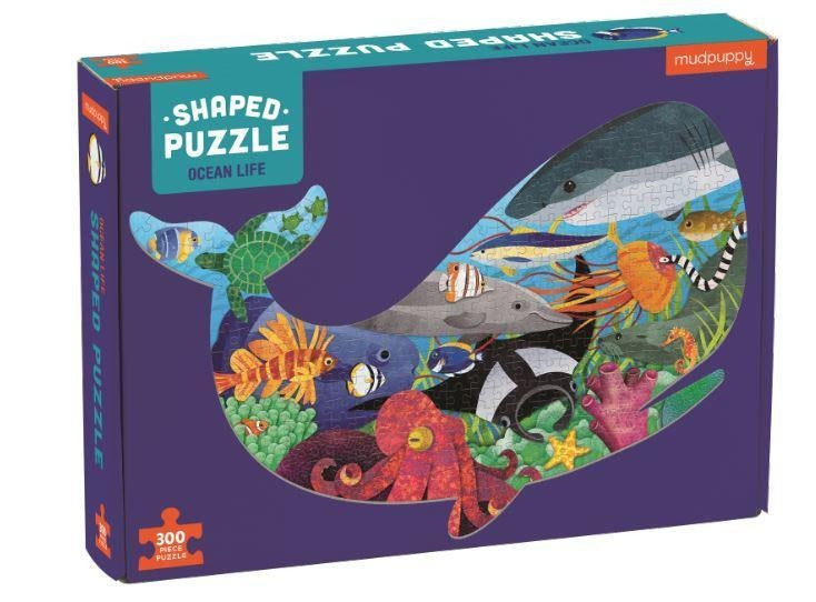 Ocean Life Shaped Scene Puzzle