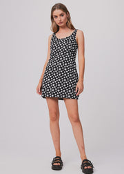 Pascale Hemp Mini Dress - Black Was $135 Now