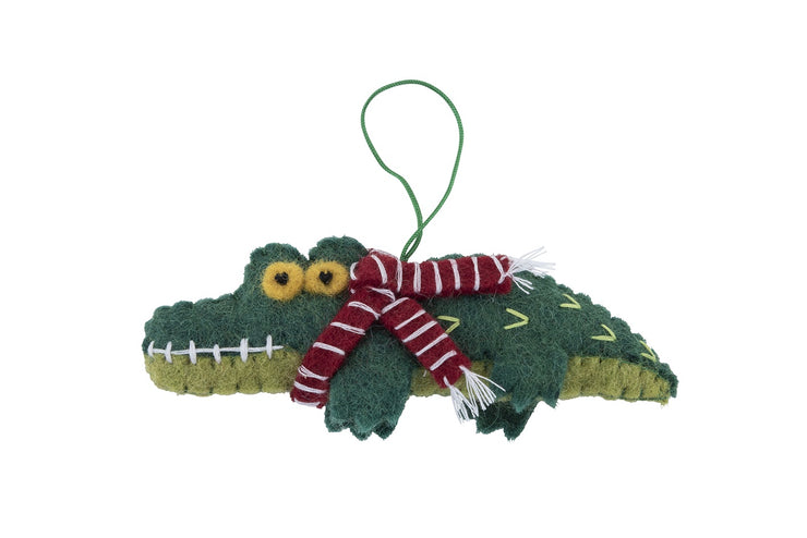 Hanging Christmas Decorations: Crocodile