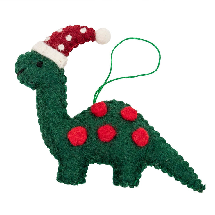 Hanging Christmas Decorations: Brachiosaurus Green