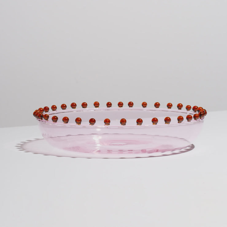 Pearl Platter - Pink & Amber