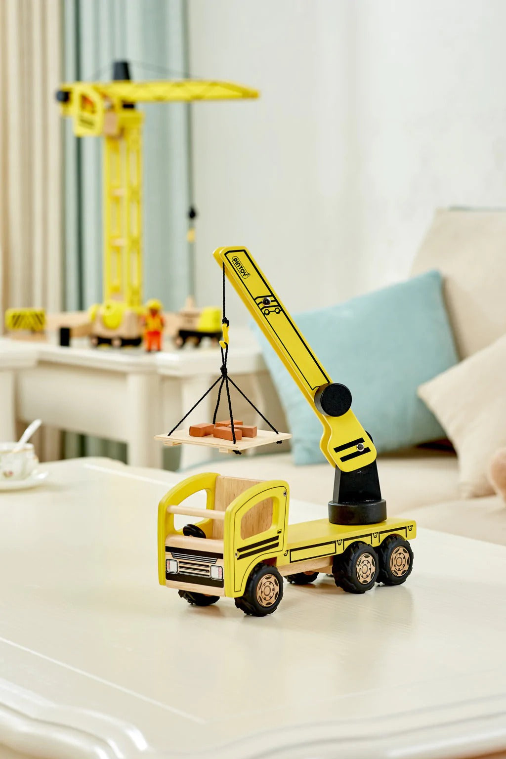 Pin Toy Mobile Crane Spacecraft Creative