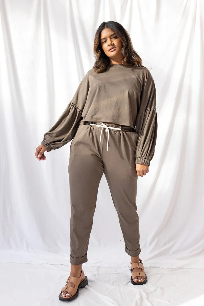 ReCreate Ted Top - Taupe Was $129 Now