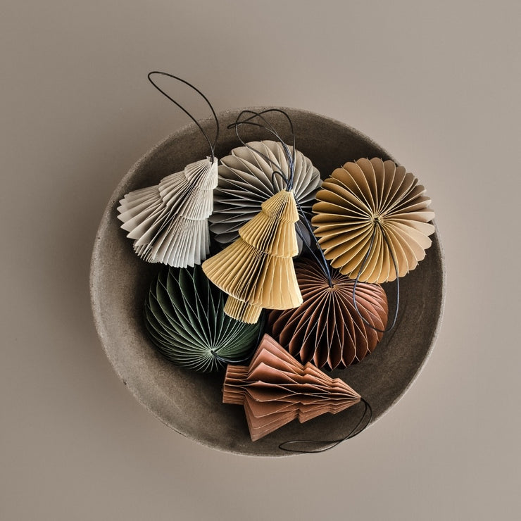 Rust Paper Jewel Ornament 8.5cm