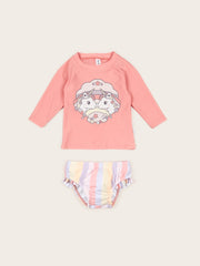 Seacorn Friends Swim Set - Coral + Multi Was $80 Now