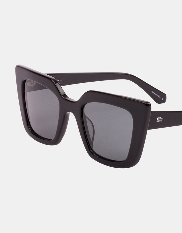 Sito Cult Vision Sunglasses - Black Iron Grey Polarised