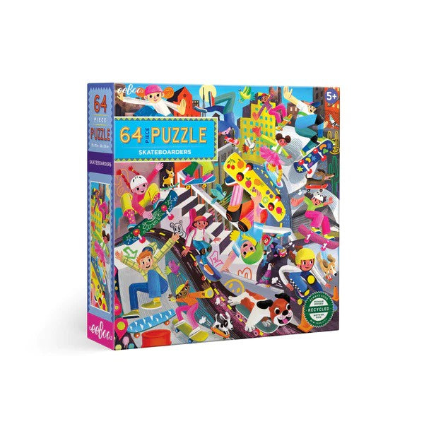 64 Piece Puzzle - Skateboarders