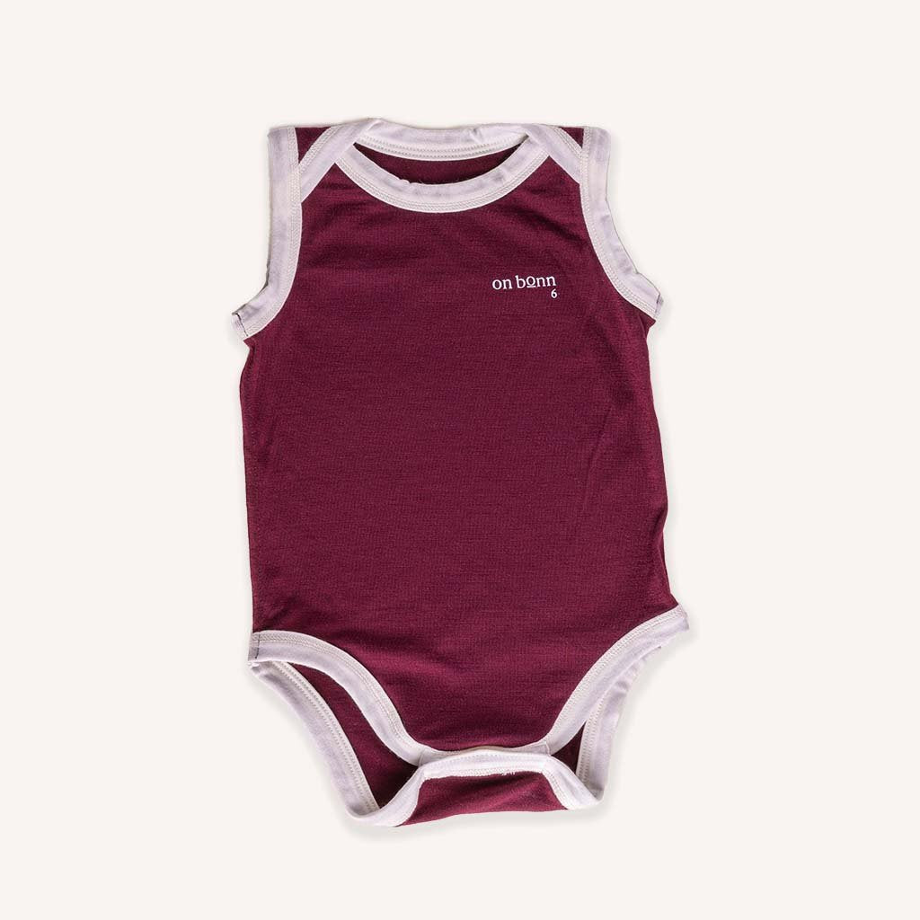 Reversible Sleeveless Merino  Twozee - Mulberry Was $79 NOW