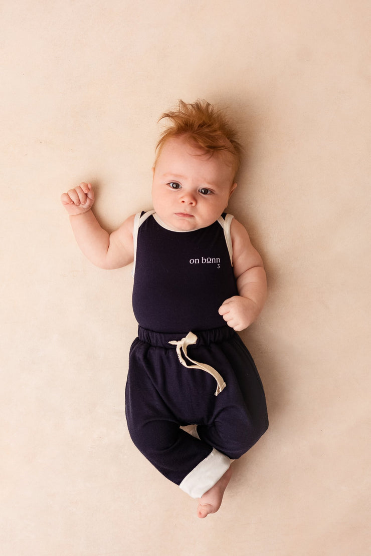 Sleeveless Merino Twozee - Navy Was $79 NOW