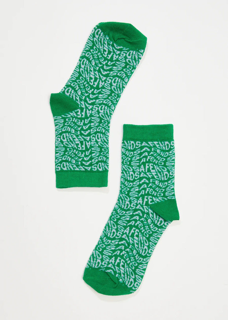 Spiral Sock - Green