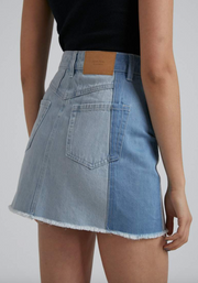 Stevie Hemp Panelled Skirt Stone Was $125 Now