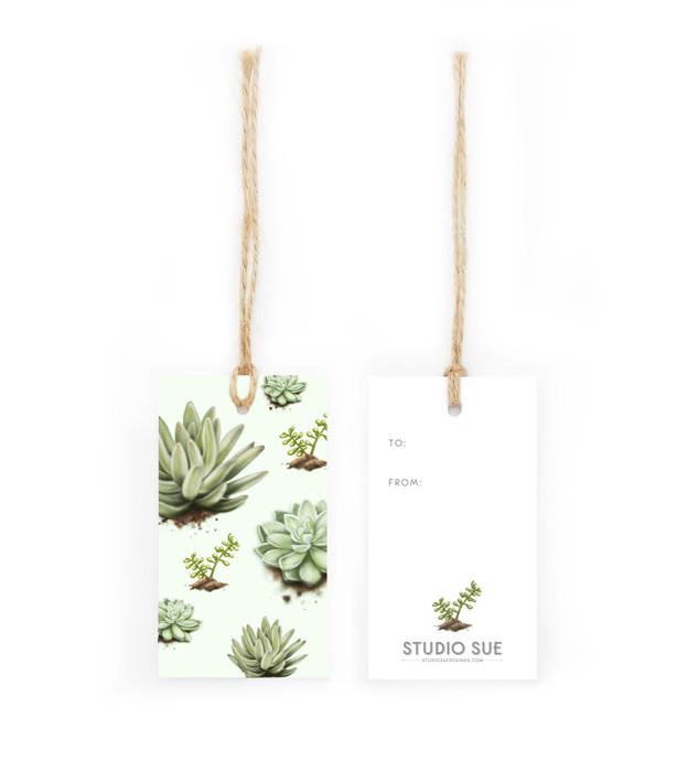 Studio Sue Gift Tags- Succulents