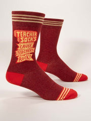Men's Socks - Teacher Socks 'cause Teachers Rock