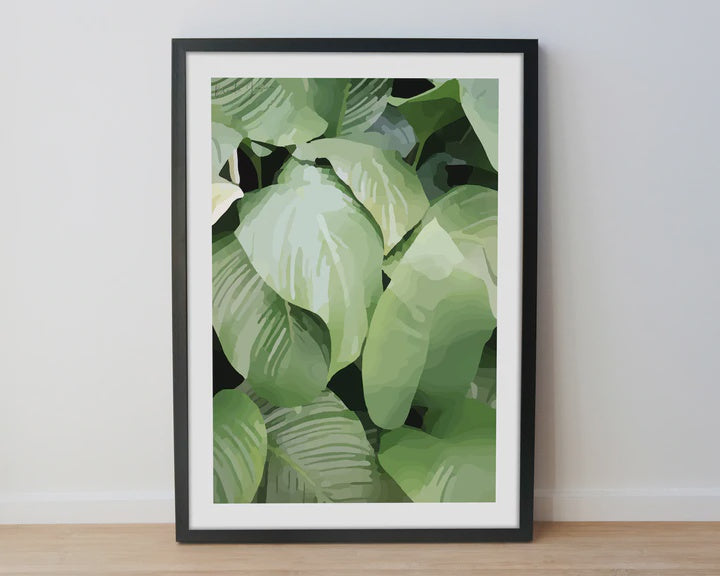 NZ Art Print - Tropical Leaves