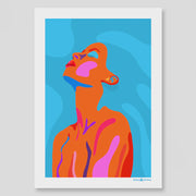 Framed Limited Edition A1 Print - Turquoise Queen