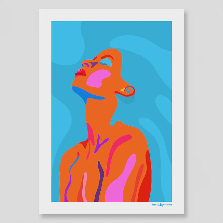 Framed Limited Edition A1 Print - Turquoise Queen