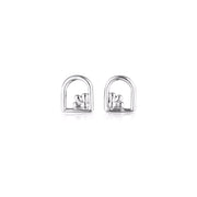 Sterling Silver View Stud Earrings