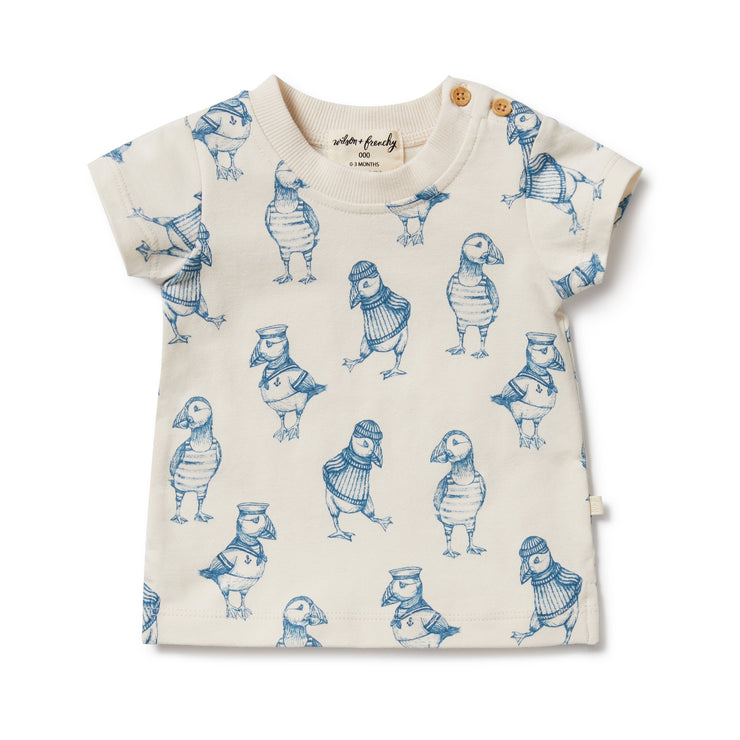 Organic Cotton Tee - Petit Puffin Was $40 Now