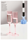 Wave Flute Set of 2 - Pink Was $149 NOW