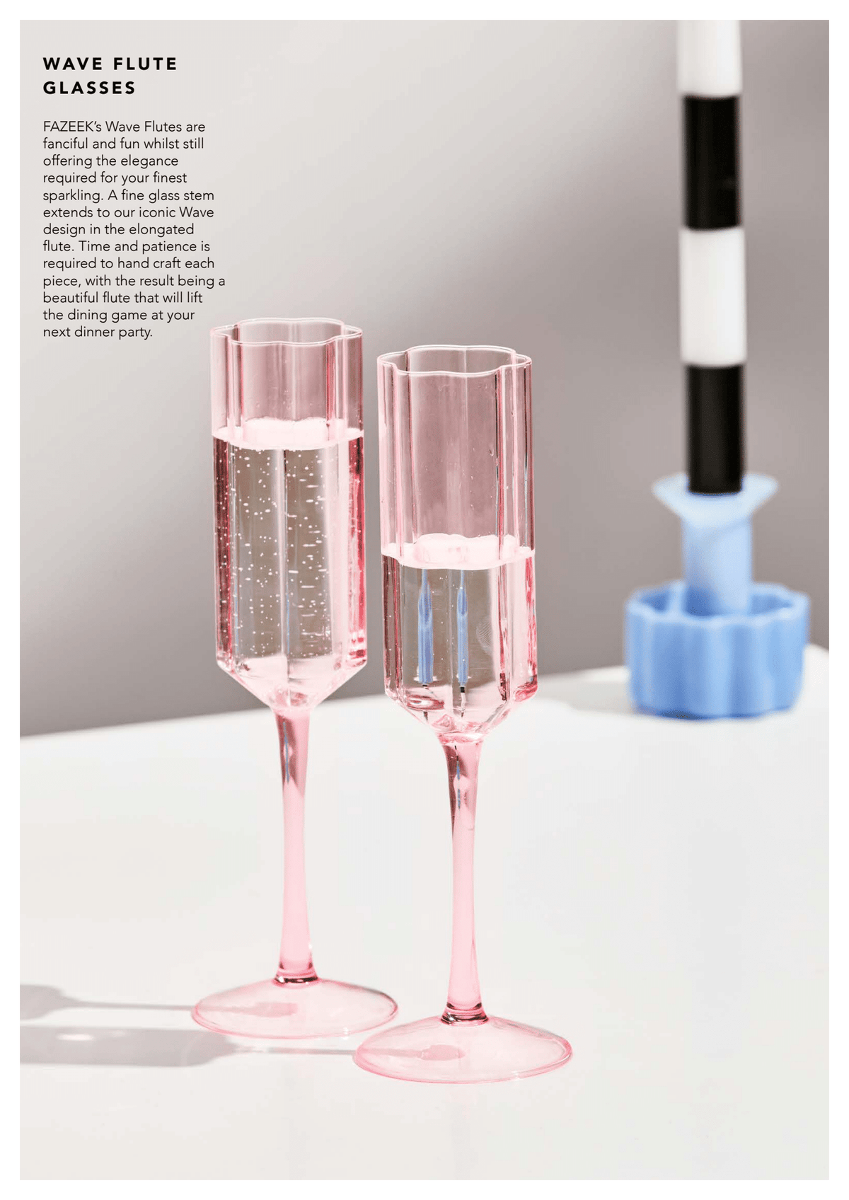 Wave Flute Set of 2 - Pink Was $149 NOW