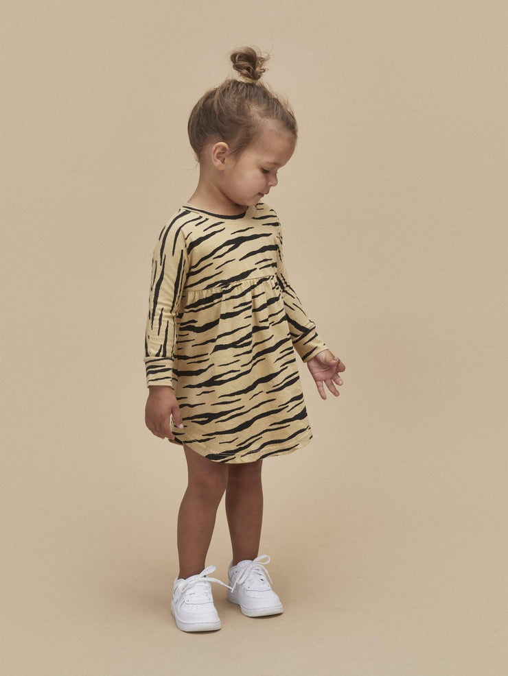 Kids Wild Cat Long Sleeve Dress - Last Size Was $49.90 Now